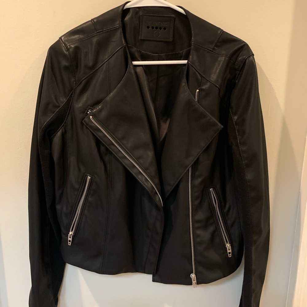 Blank NYC faux leather jacket size large